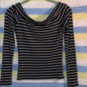 Long Sleeve Off-Shoulder Top